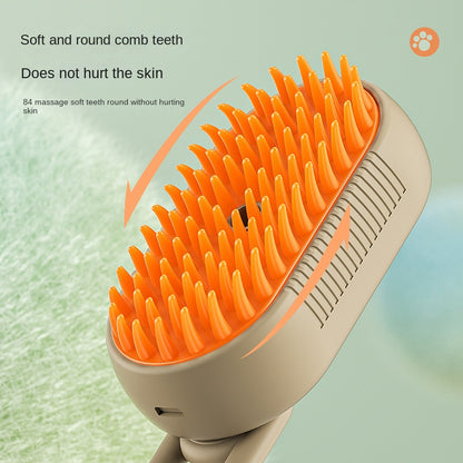 Pet steam brush