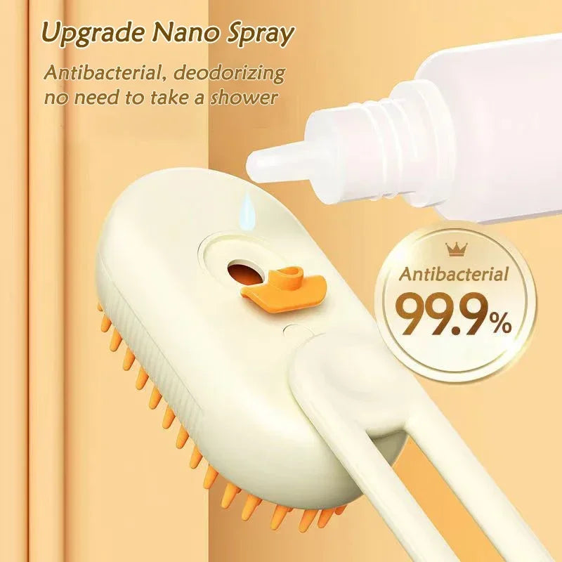 Pet steam brush