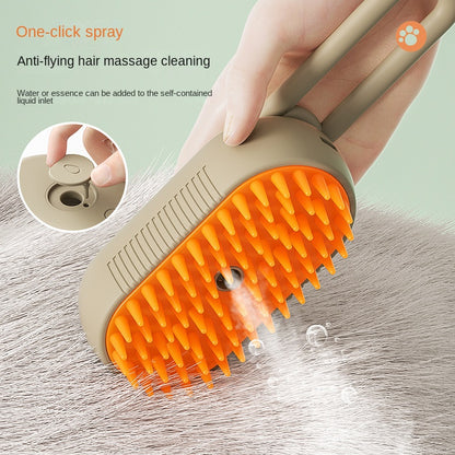 Pet steam brush